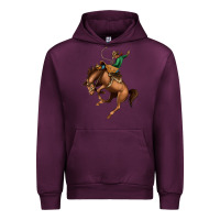 Mauve Wine Bucking Bronco Rodeo Urban Hoodie - Bettercallsaul