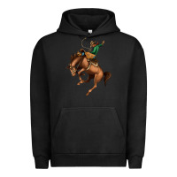 Pigment Black Bucking Bronco Rodeo Urban Hoodie - Bettercallsaul