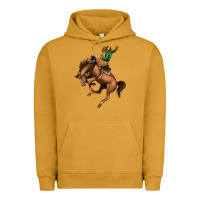 Pigment Peanut Butter Bucking Bronco Rodeo Urban Hoodie - Bettercallsaul