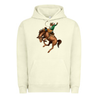 Pigment Pistachio Bucking Bronco Rodeo Urban Hoodie - Bettercallsaul