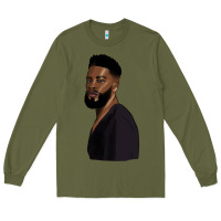 Army Green african men Long Sleeve Tee - HRA Design Shop
