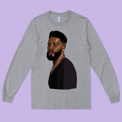 African Men Long Sleeve Tee Designed By Hra Design Shop