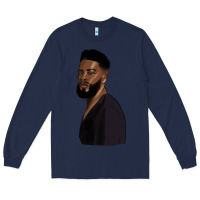 Navy african men Long Sleeve Tee - HRA Design Shop