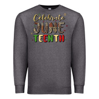 Charcoal Heather celebrate juneteenth Premium Sweatshirt - MaliasSmallBusiness