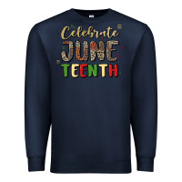 Navy celebrate juneteenth Premium Sweatshirt - MaliasSmallBusiness