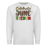 Oatmeal Heather celebrate juneteenth Premium Sweatshirt - MaliasSmallBusiness