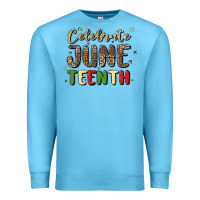 Ocean Blue celebrate juneteenth Premium Sweatshirt - MaliasSmallBusiness