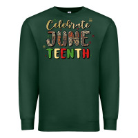 Sports Green celebrate juneteenth Premium Sweatshirt - MaliasSmallBusiness