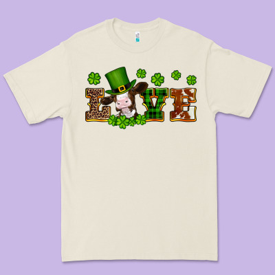 St Patricks Love Heifer Premium Tee Designed By Artiststas