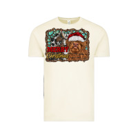 Vintage Arctic merry Christmas highland cow Vintage Tee - RanaPortraitStore