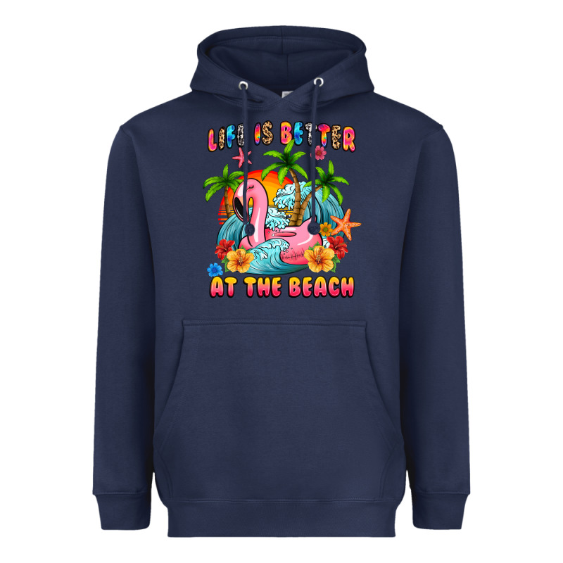 Life Is Better At The Beach Heavyweight Hoodie by MaliasSmallBusiness | Teevron