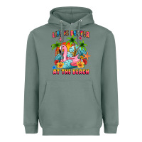 Sage life is better at the beach Heavyweight Hoodie - MaliasSmallBusiness