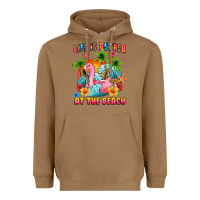 Toasted Coconut life is better at the beach Heavyweight Hoodie - MaliasSmallBusiness