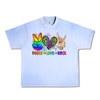 Grape Ice peace love rock Urban Heavy Tee - Zillion Design Studio