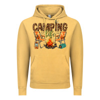 Vintage Mustard camping life Vintage Hoodie - texasbilliewilder
