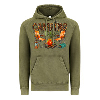 Vintage Olive camping life Vintage Hoodie - texasbilliewilder