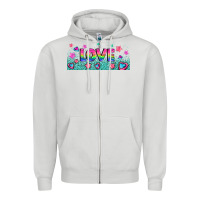 Dove Grey lgbt love with hearts and stars Zipper Hoodie - AdoDesignShop