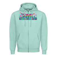 Seafoam lgbt love with hearts and stars Zipper Hoodie - AdoDesignShop
