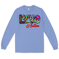 Colony Blue love autism Long Sleeve Tee - CowhideDigitalArt
