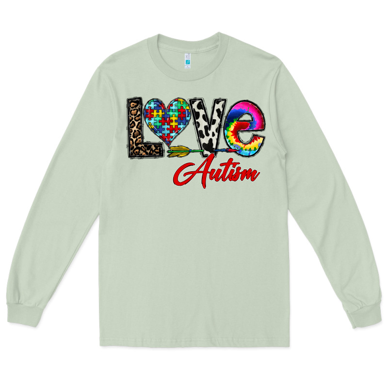 Love Autism Long Sleeve Tee by CowhideDigitalArt | Teevron