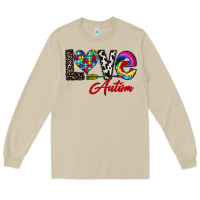 Mushroom love autism Long Sleeve Tee - CowhideDigitalArt
