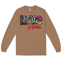 Toasted Coconut love autism Long Sleeve Tee - CowhideDigitalArt