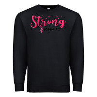 Black strong joshua 1 9 Premium Sweatshirt - MaliasSmallBusiness