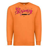 Carrot strong joshua 1 9 Premium Sweatshirt - MaliasSmallBusiness