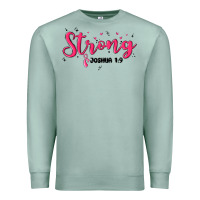 Seafoam strong joshua 1 9 Premium Sweatshirt - MaliasSmallBusiness