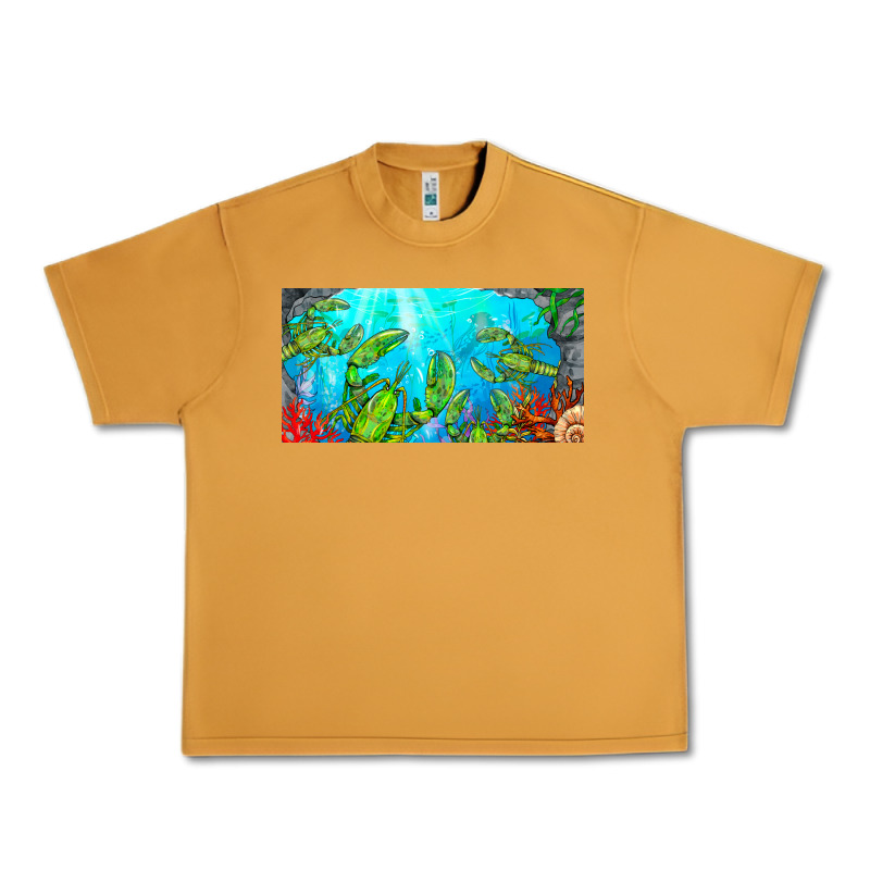 Lobster License Plate Urban Heavy Tee by BarkalooDesign | Teevron