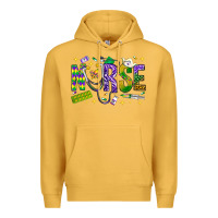 Mustard Mardi Gras nurse Premium Hoodie - BundleAndBundleShop