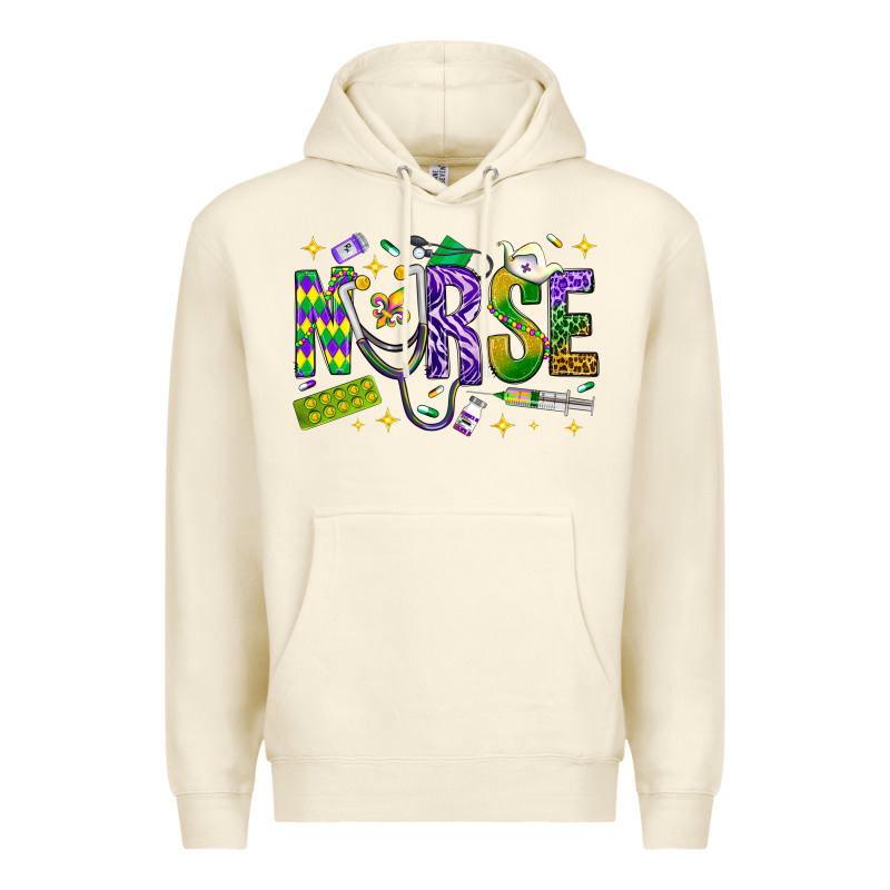 Mardi Gras Nurse Premium Hoodie by BundleAndBundleShop | Teevron