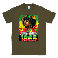 Army Green juneteenth 1865 black freedom Classic Tee - HRA Design Shop