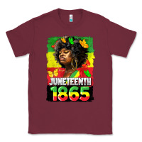 Burgundy juneteenth 1865 black freedom Classic Tee - HRA Design Shop