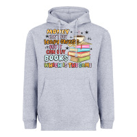 Heather Grey money can't buy happiness but it can buy books Heavyweight Hoodie - MaliasSmallBusiness