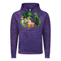 Cloud Purple St. Patrick's Day Charolais And Black Angus Cows Vintage Hoodie - RanaPortraitStore