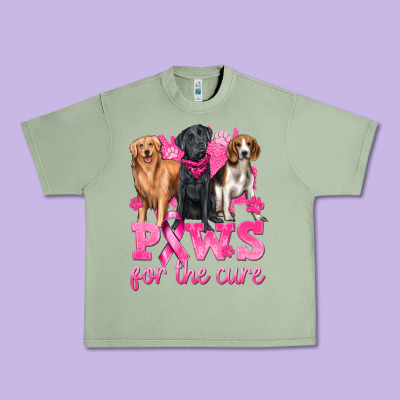 Paws For The Cure Urban Heavy Tee Designed By Texasbilliewilder