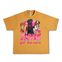 Peanut Butter Paws For The Cure Urban Heavy Tee - texasbilliewilder