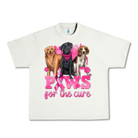 Pistachio Paws For The Cure Urban Heavy Tee - texasbilliewilder