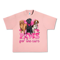 Salmon Paws For The Cure Urban Heavy Tee - texasbilliewilder