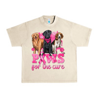 Sandshell Paws For The Cure Urban Heavy Tee - texasbilliewilder