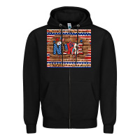 Black american nurse tumbler Zipper Hoodie - BundleAndBundleShop