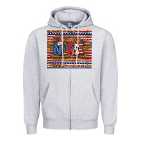 Heather Grey american nurse tumbler Zipper Hoodie - BundleAndBundleShop