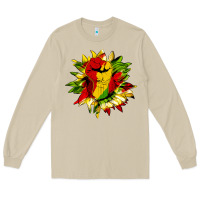 Mushroom juneteenth sunflower Long Sleeve Tee - HRA Design Shop
