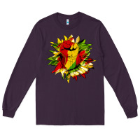 Plum juneteenth sunflower Long Sleeve Tee - HRA Design Shop