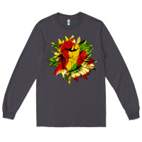 Smoke juneteenth sunflower Long Sleeve Tee - HRA Design Shop