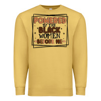 Antique Gold powered by the black women before me Premium Sweatshirt - MaliasSmallBusiness