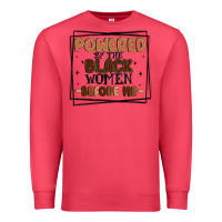Cardinal powered by the black women before me Premium Sweatshirt - MaliasSmallBusiness