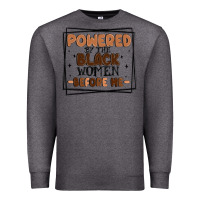 Charcoal Heather powered by the black women before me Premium Sweatshirt - MaliasSmallBusiness