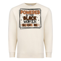 Sandshell powered by the black women before me Premium Sweatshirt - MaliasSmallBusiness